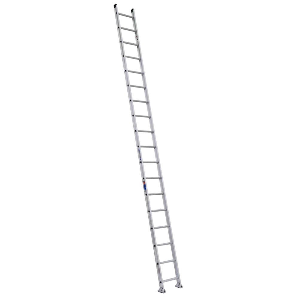 Werner D1500-1 18-ft Aluminum Type 1a- 300-lb Load Capacity Straight Ladder D1518-1