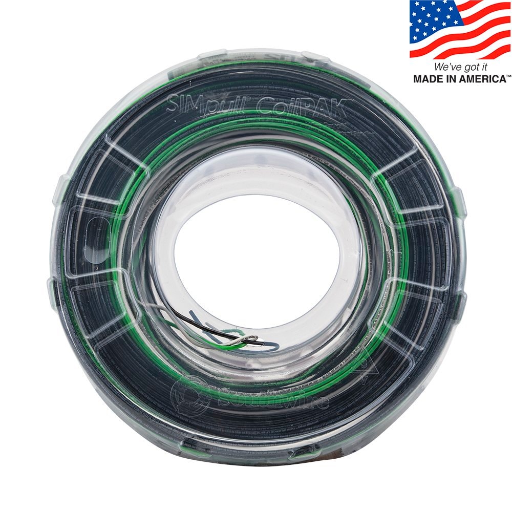 Southwire SIMpull CoilPAK 350-ft 12-AWG Black/White/Green Stranded Copper Thhn Wire (By-the-roll) 58453303
