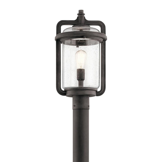 Kichler Andover 19.75-Inches Weathered Zinc Transitional Outdoor Light post lantern 1253978
