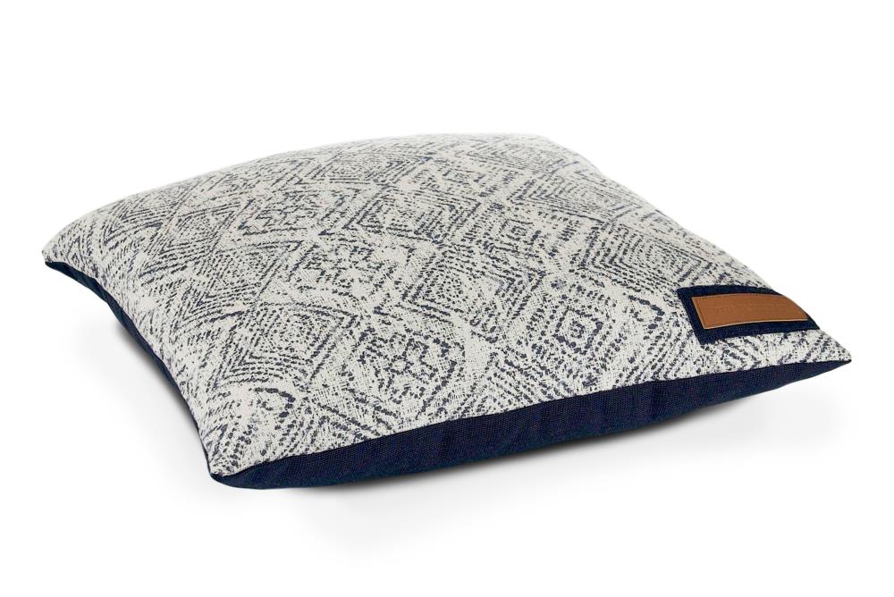 The Houndry Rectangular Sapphire Spaniel Sunbrella acrylic fabric Dog Bed ( Large )