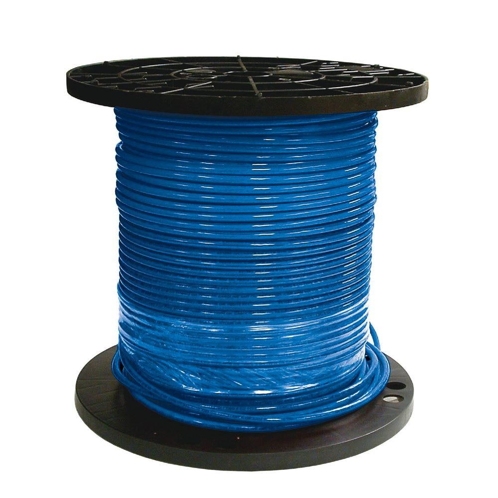 Southwire SIMpull 500-ft 8-AWG Blue Stranded Copper Thhn Wire (By-the-roll) 20491712