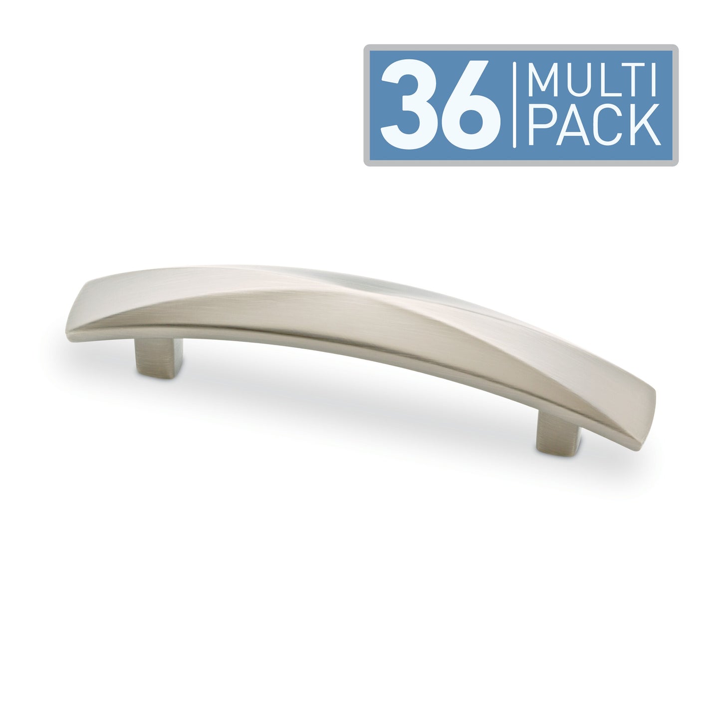 Brainerd Devereux 3-in (76Mm) Center to Center Satin Nickel Arch Bar Drawer Pulls (36-Pack) P34958W-SN-K3