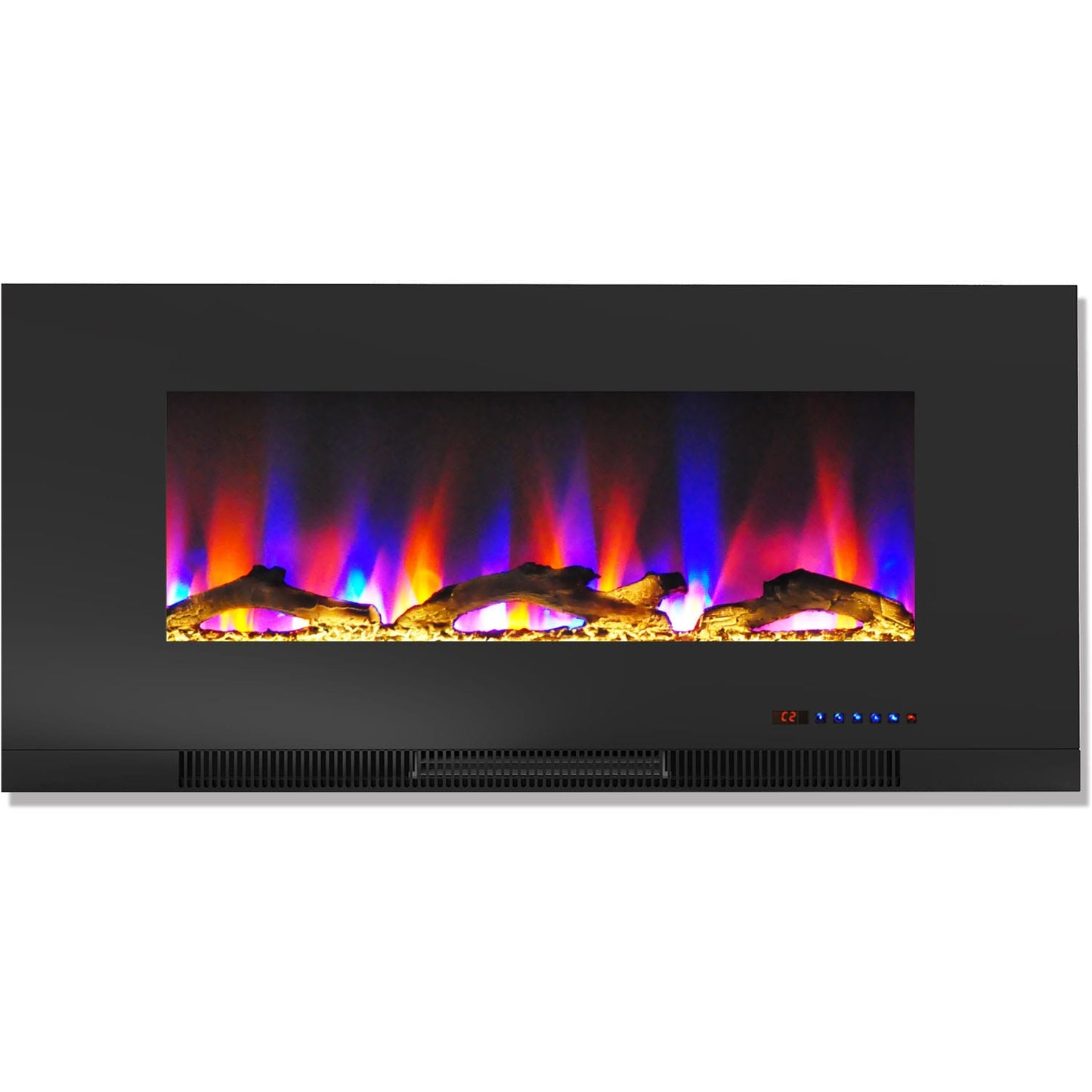 Cambridge 42-in W Black Fan-forced Electric Fireplace CAM42WMEF-2BLK