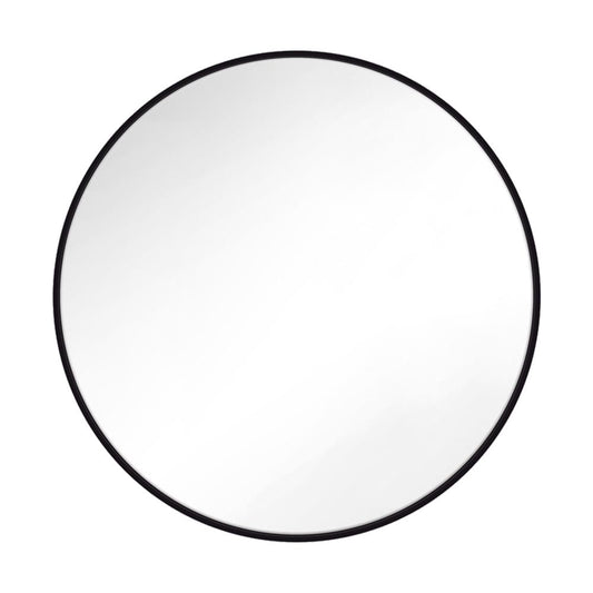 Generation Lighting Kit 30-in W x 30-in H Round Midnight Black Beveled Full Length Wall Mirror