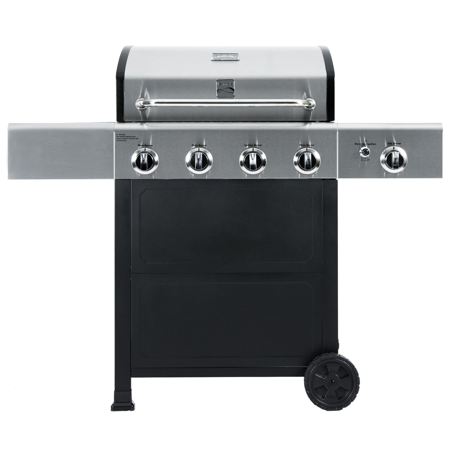 Kenmore Black and stainless steel 4 -Burner Liquid Propane Gas Grill 1 -Side Burner