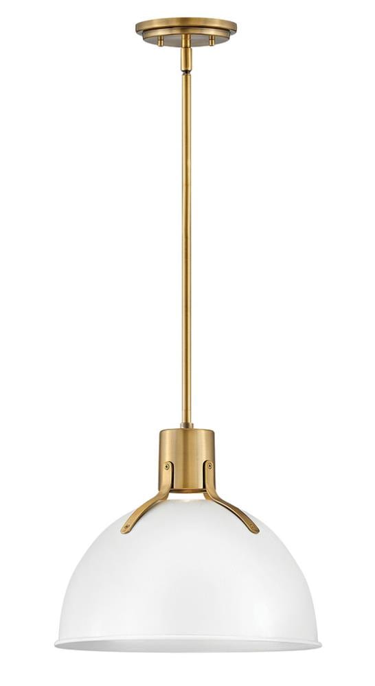 Hinkley Argo Lacquered Brass Modern/contemporary Dome Medium Hanging Pendant light 3661553