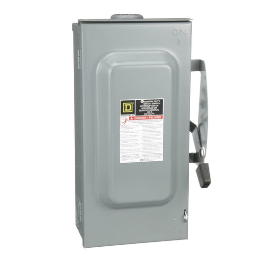 Square D 100 Amp 3-phase (480V/277V) Non-fusible Outdoor General-duty Safety switch Disconnect
