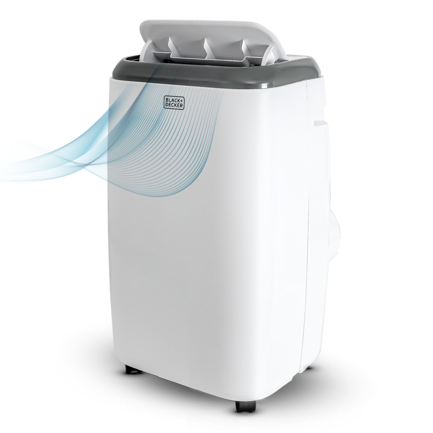 BLACK+DECKER 8000-BTU DOE (115-Volt) White Vented Portable Air Conditioner with Remote Cools 350-sq ft BPP08WTB