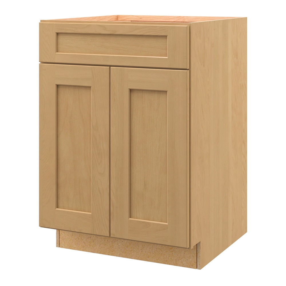 allen + roth Innsbrook 24-in W x 34.5-in H x 24-in D Rye Sink Base Fully assembled Cabinet Flat Panel