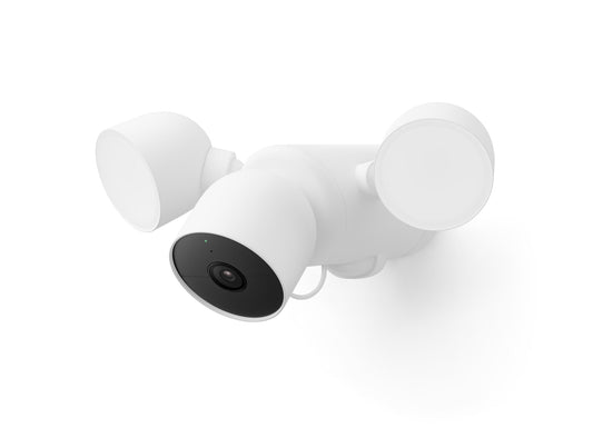 Google Nest Cam with Floodlight - Outdoor Wired Smart Security Camera GA02411-US