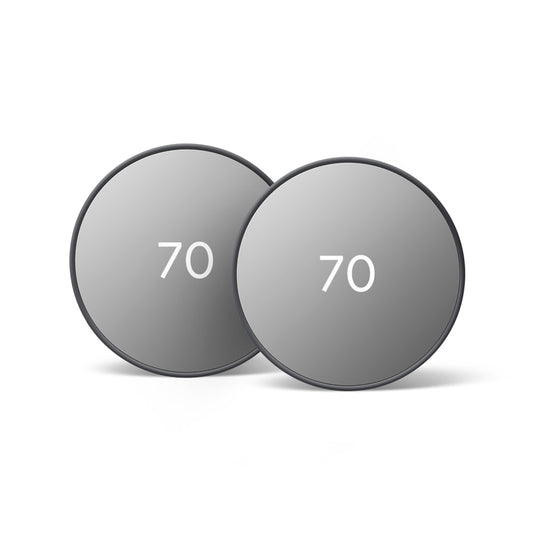 Google NEST SMART THERMOSTAT 2-Pack (CHARCOAL) THERMOCHARX2
