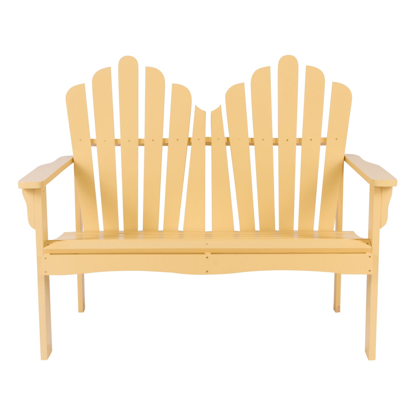 Shine Company 4681 49.5-in W x 37-in H Bee's Wax Cedar Love seat Bench