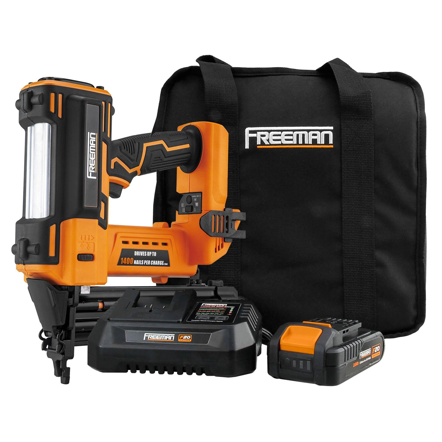 FREEMAN 20-Volt 2-in 18-Gauge Cordless Brad Nailer (Battery & Charger Included) PE20VBR50