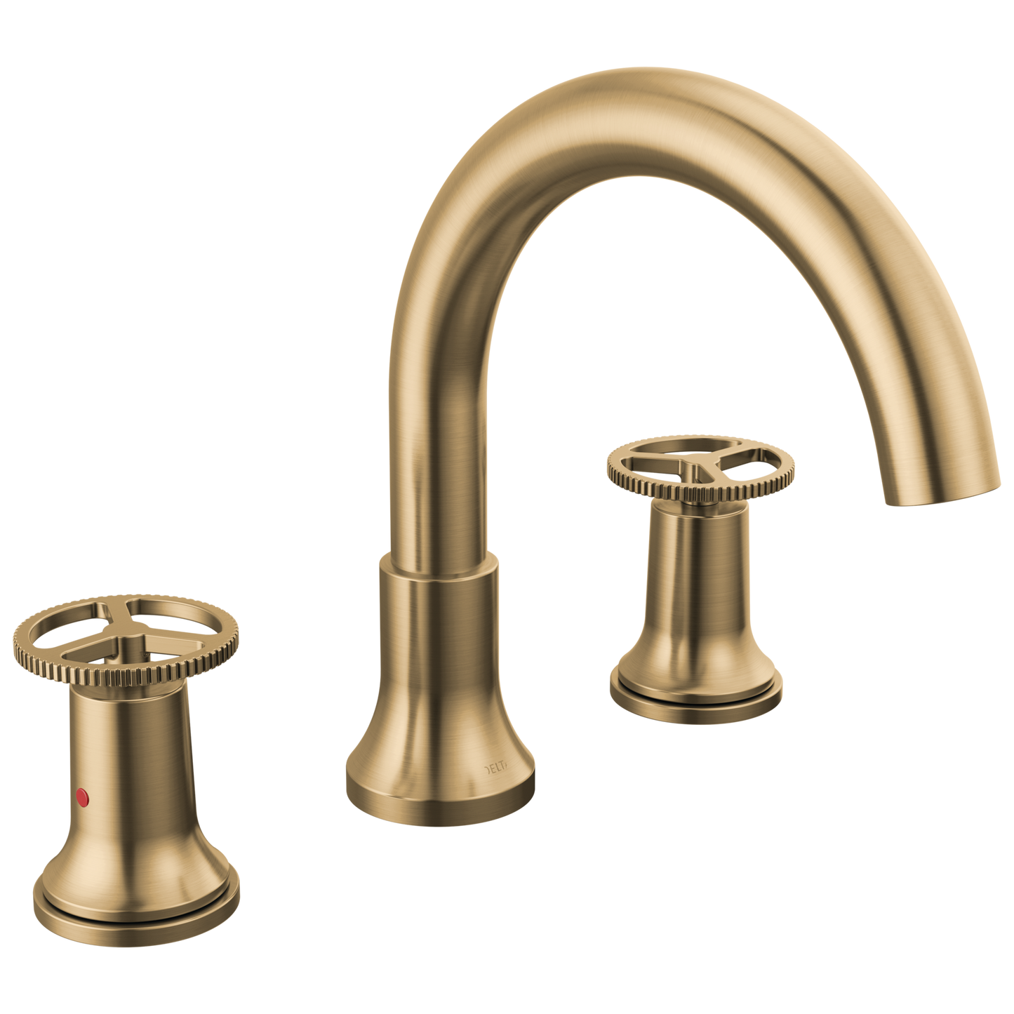 Delta Trinsic Champagne Bronze 2-handle Deck-mount Roman Low-arc Bathtub Faucet