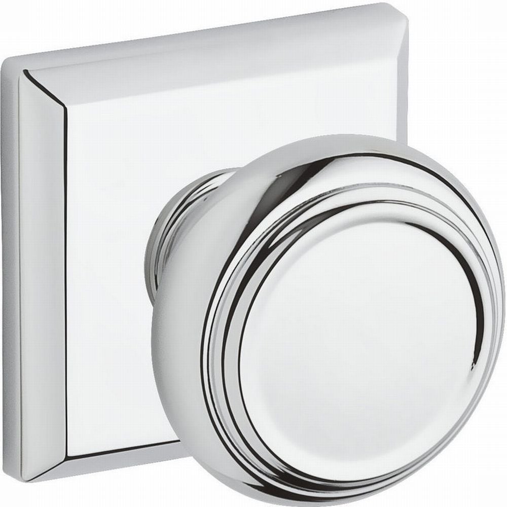 Baldwin Bright Chrome Interior Bed/Bath Privacy Door Knob PVTRATSR260