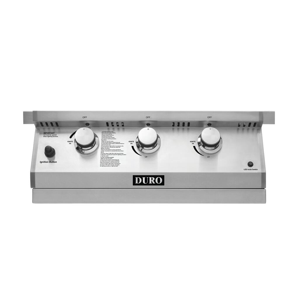 NXR 740-SB24 3-Burners Natural Gas Push and Turn Stainless Steel Outdoor Burner 740-SB24