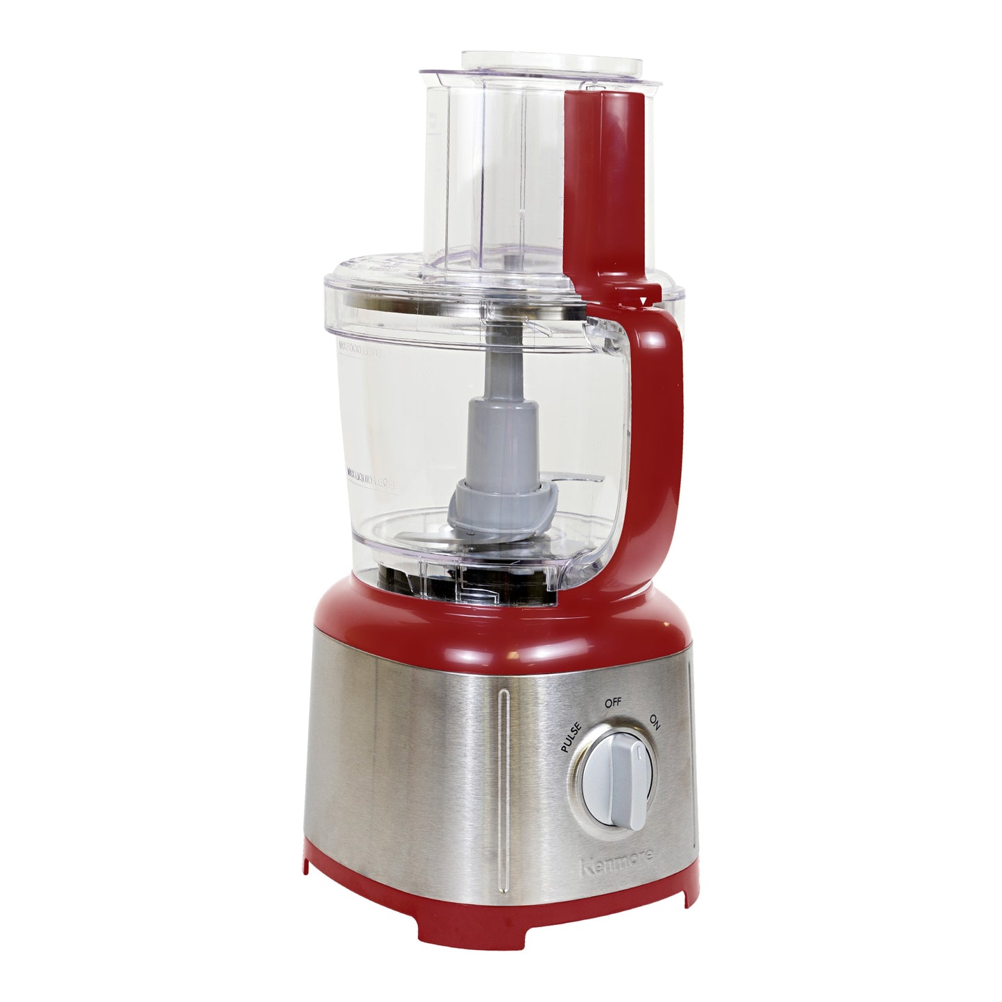 Kenmore 11 Cups 500-Watt Food Processor (Stainless Steel and Red) KKFP11CR