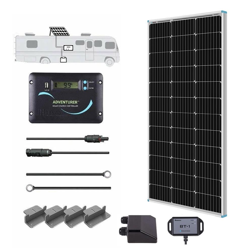 Renogy 1-Module 41.8-in x 20.9-in 100-Watt Solar Panel RNG-KIT-RV100D-ADV30