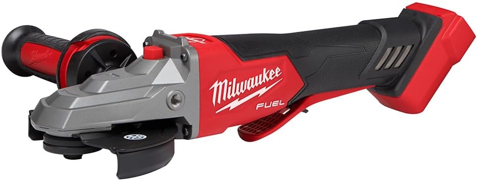 Milwaukee M18 FUEL 18-Volt Lithium-Ion Brushless Cordless 5 in. Flathead Braking Grinder with Paddle Switch No-Lock (Tool-Only)