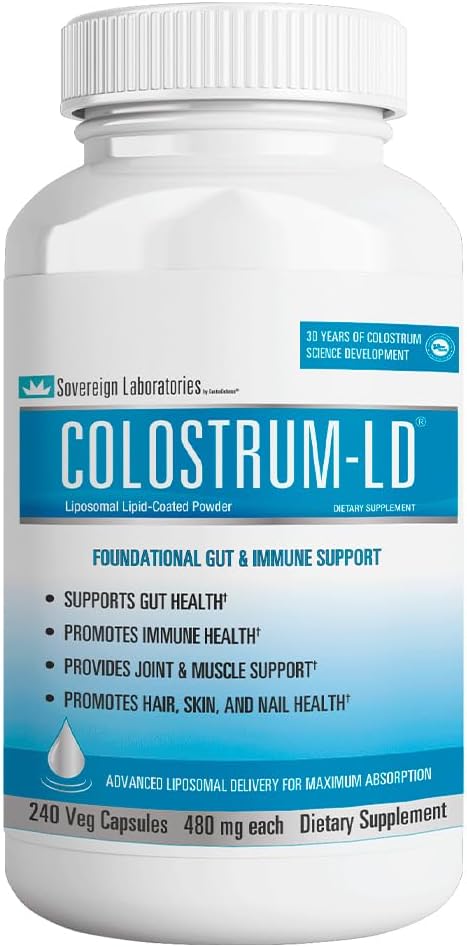 Colostrum-LD Capsules Colostrum with Liposomal Delivery - High Absorption - 240 Capsules