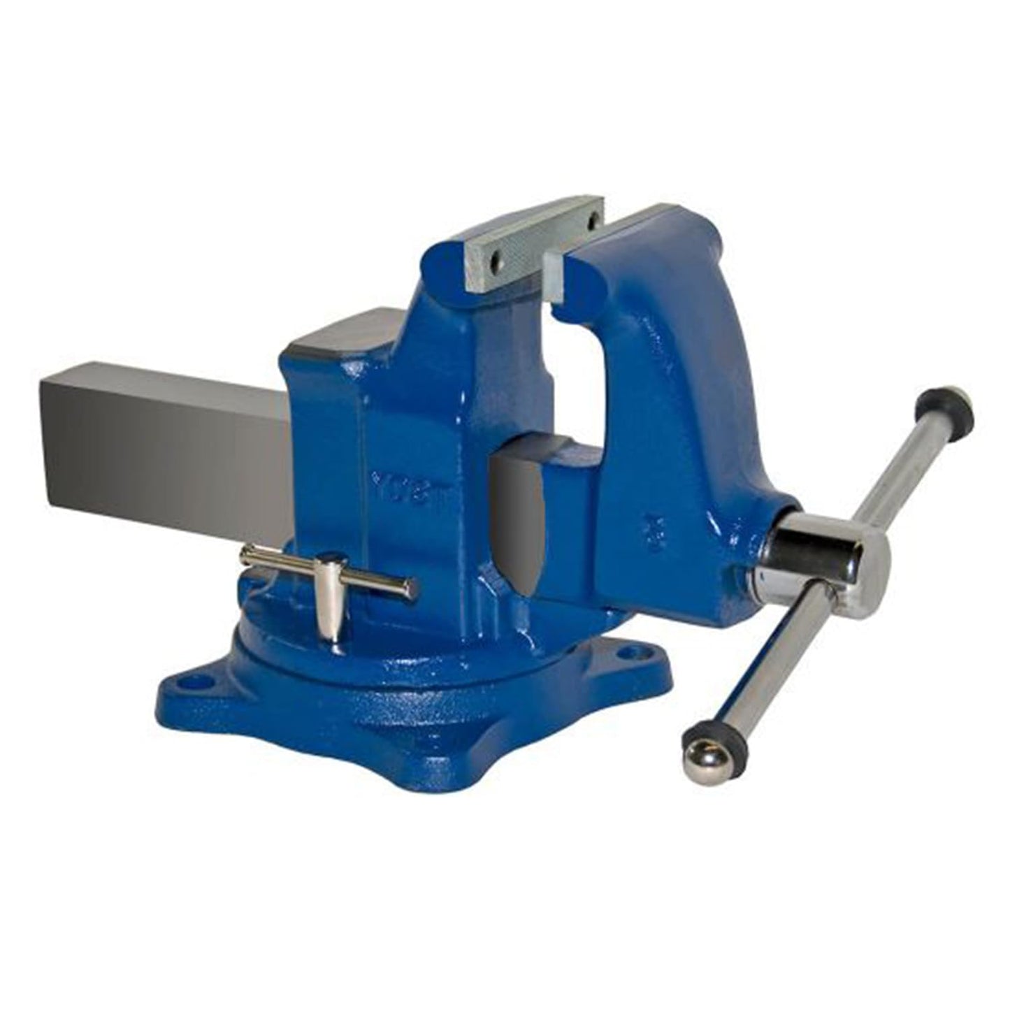 Yost Vises 205 5" Machinist Vise with 360-Degree Swivel Base, Blue