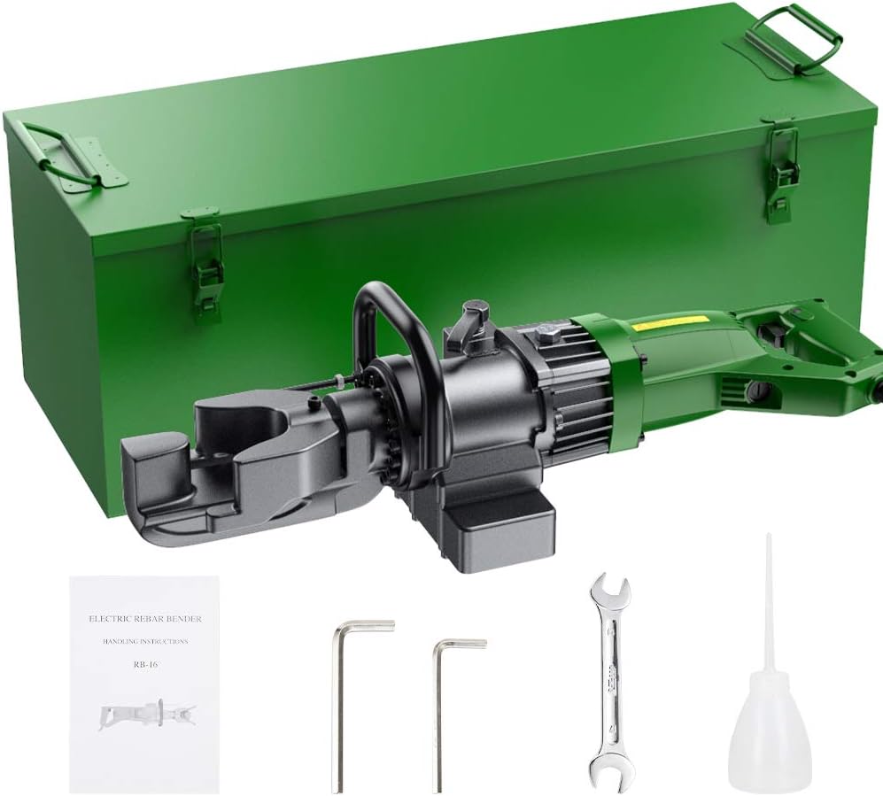 Anbull 900W Electric Rebar Bender,Hydraulic Rebar Bending Maching Bending up to 5\/8 Inch #5 16mm Rebar, Bending Angle 0-130 Degrees Rebar Bending Machine with Positioning Bolt