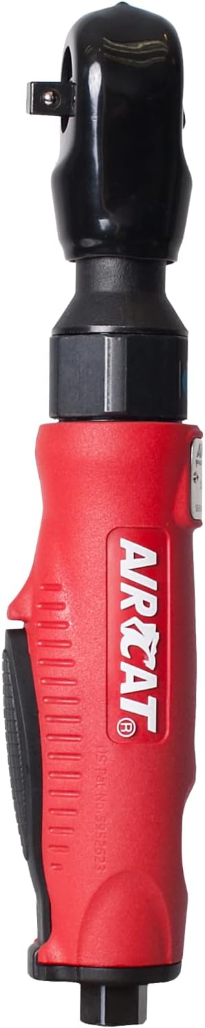 AIRCAT Pneumatic Tools 802: Composite Twin Pawl Ratchet Wrench 70 ft-lbs of Torque - 3/8-Inch