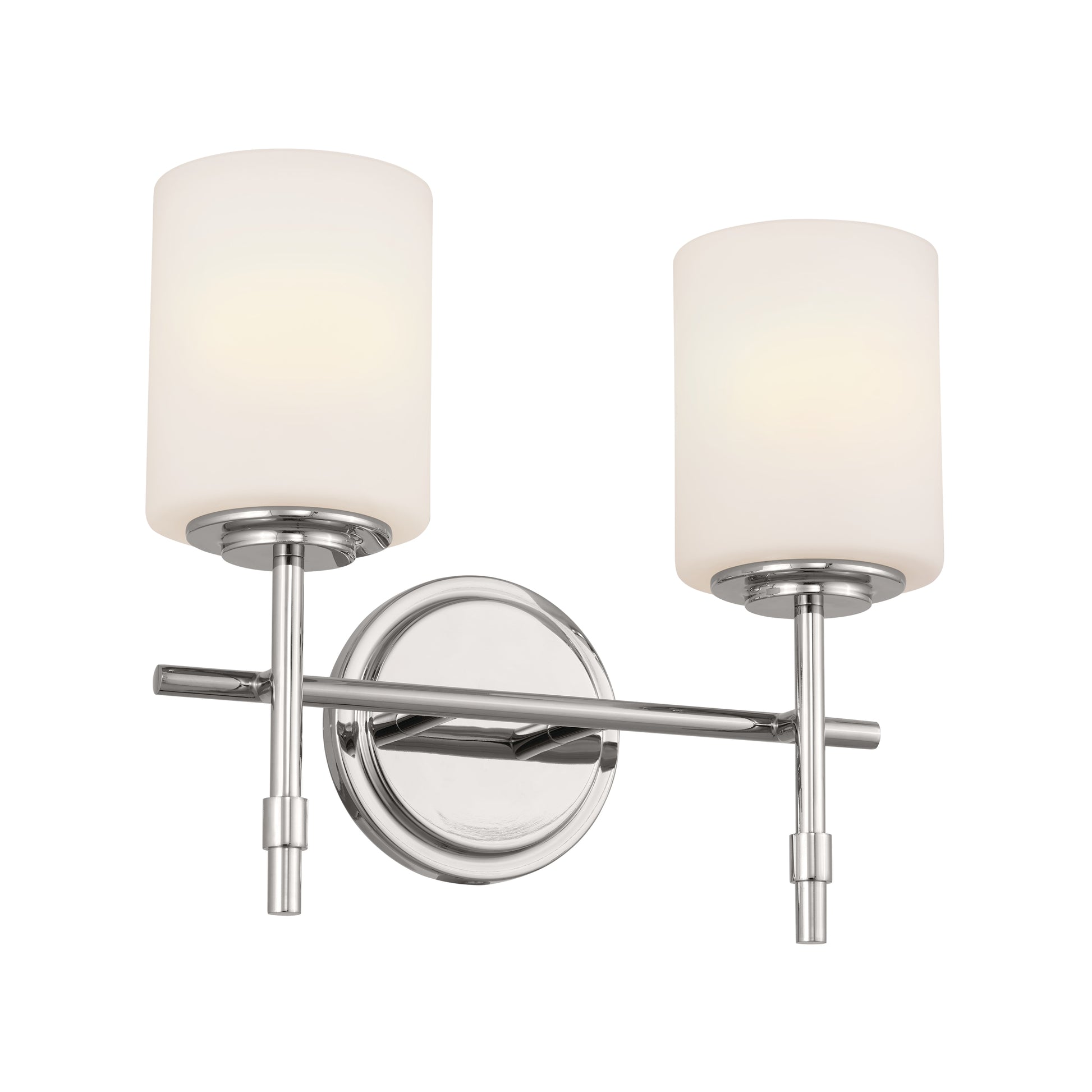 Kichler Ali 14-in 2 -Light Polished Nickel Traditional Vanity light 5269676