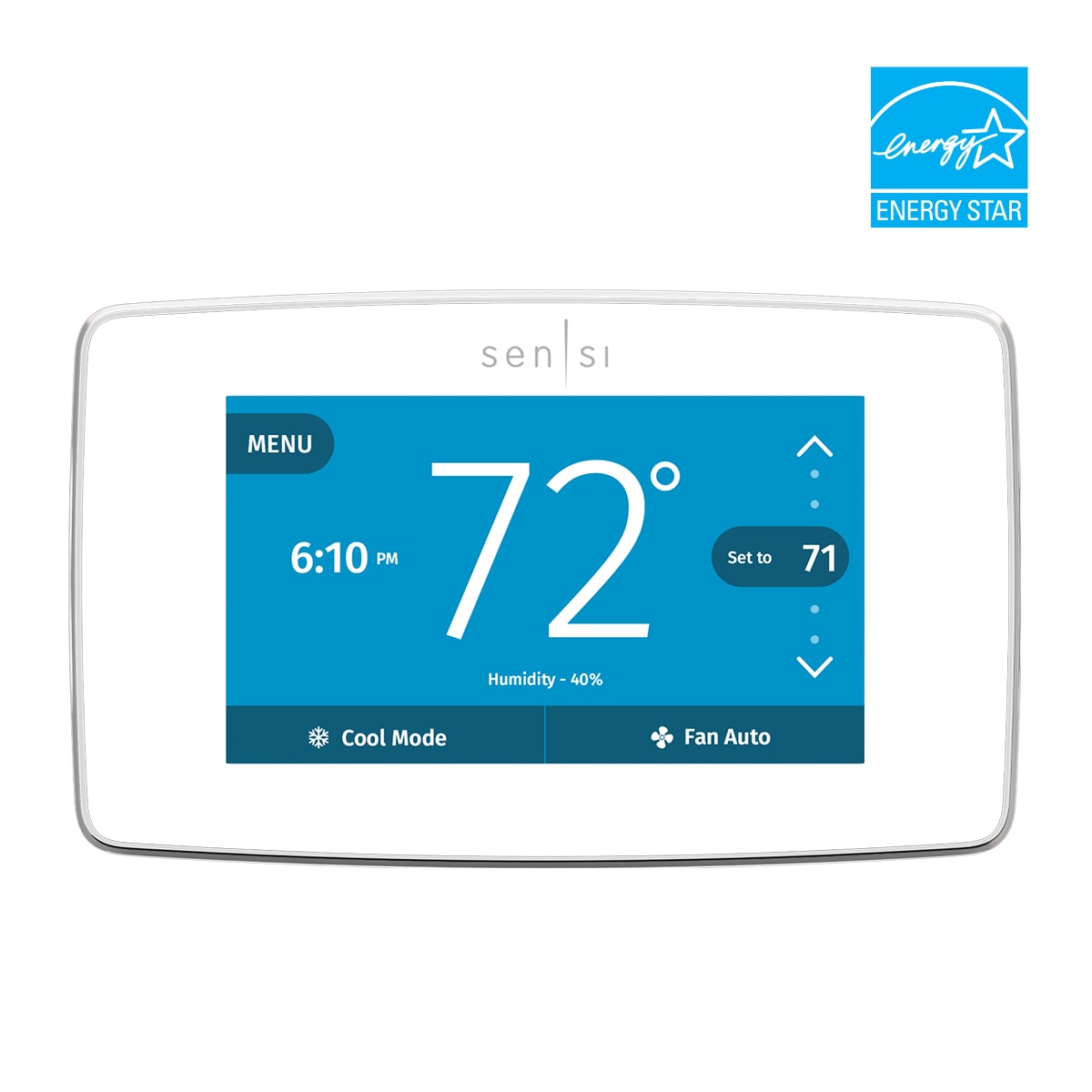 Emerson White Smart Thermostat with Wi-Fi Compatibility ST75W