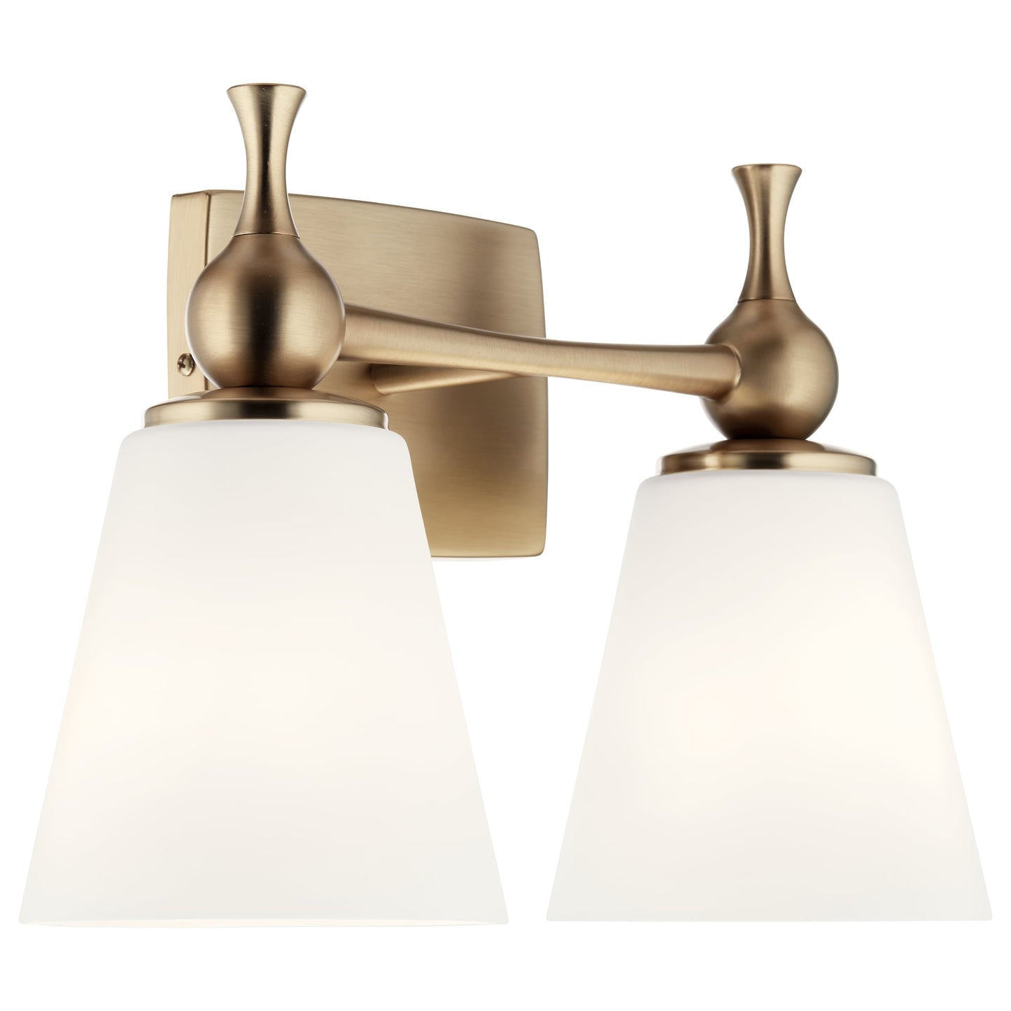 Kichler Cosabella 15-in 2 -Light Gold Modern/contemporary Vanity light 5271853
