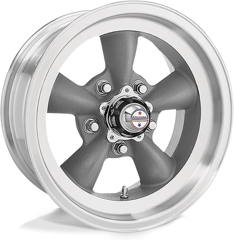 Automotive American Racing Vintage VN105D 15X7 5X4.75 Gray MACH-LP -6MM - VN1055761US