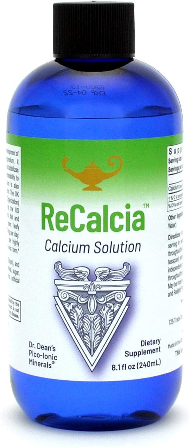 RnA ReSet ReCalcia – Liquid Calcium Supplement, High Absorption Pico-Ionic Formula, 8.1 Fl Oz (1-Pack)