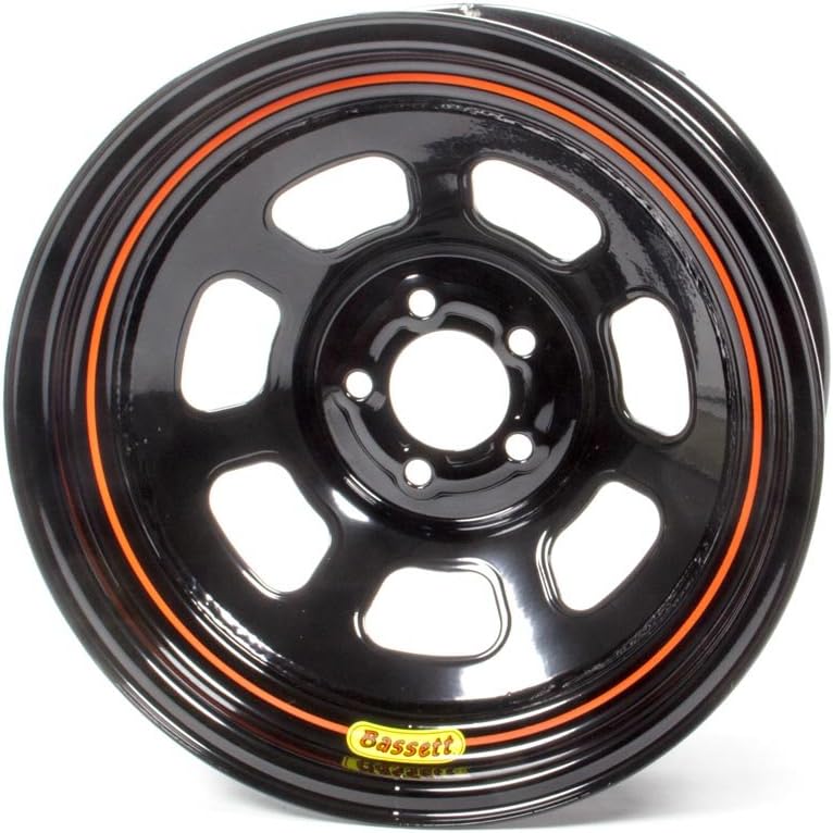 BASSETT 57SN3 Wheel 15x7 5x100mm D- Hole 3in BS Black
