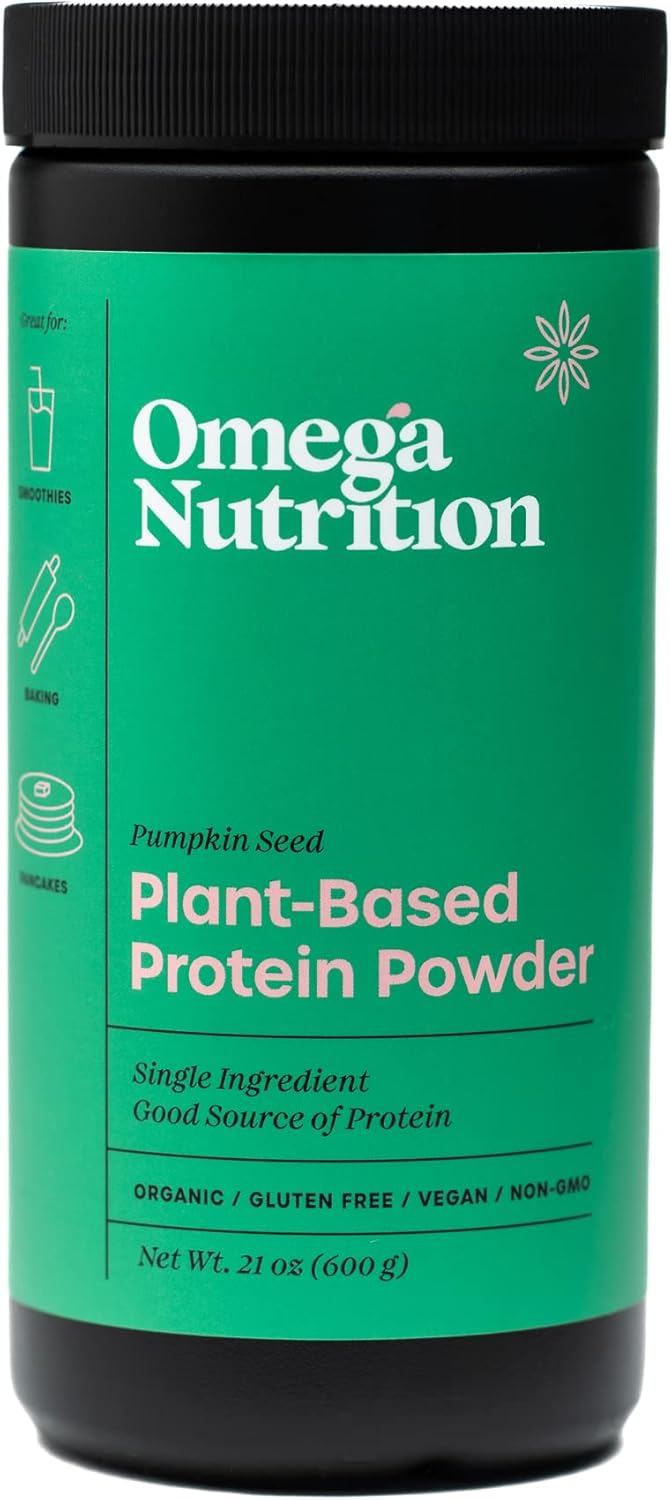 Pumpkin Seed Protein Powder, Plant-Based Protein Powder Made of Certified Organic, Non-GMO Pumpkin Seeds, No Added Sugar, Gluten-Free, Dairy-Free, Vegan, Paleo and Keto Friendly, 21 oz