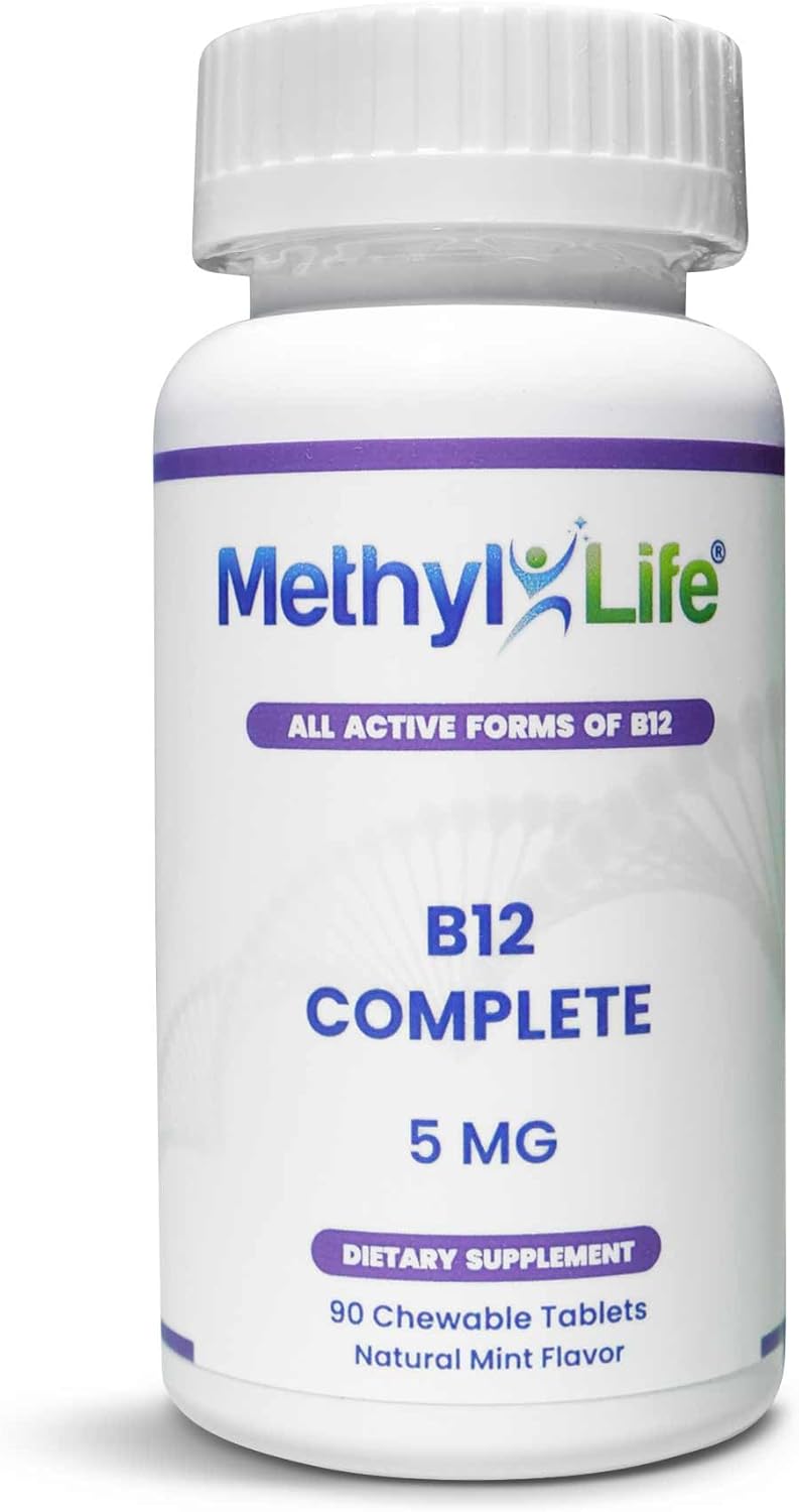 B12 Complete Professional Strength Active B12 3 Months Supply. Chewables. 2.5 mg Methylcobalamin Methyl, 1.25mg Hydroxocobalamin (Hydroxy) and 1.25 mg Adenosylcobalamin