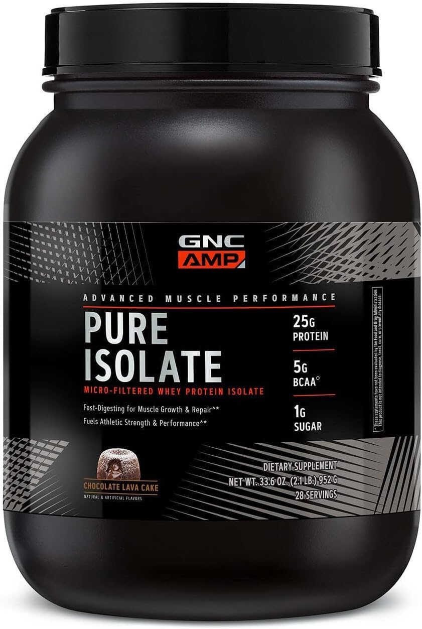 GNC AMP Pure Isolate Protein - Chocolate Lava Cake (28 Servings)
