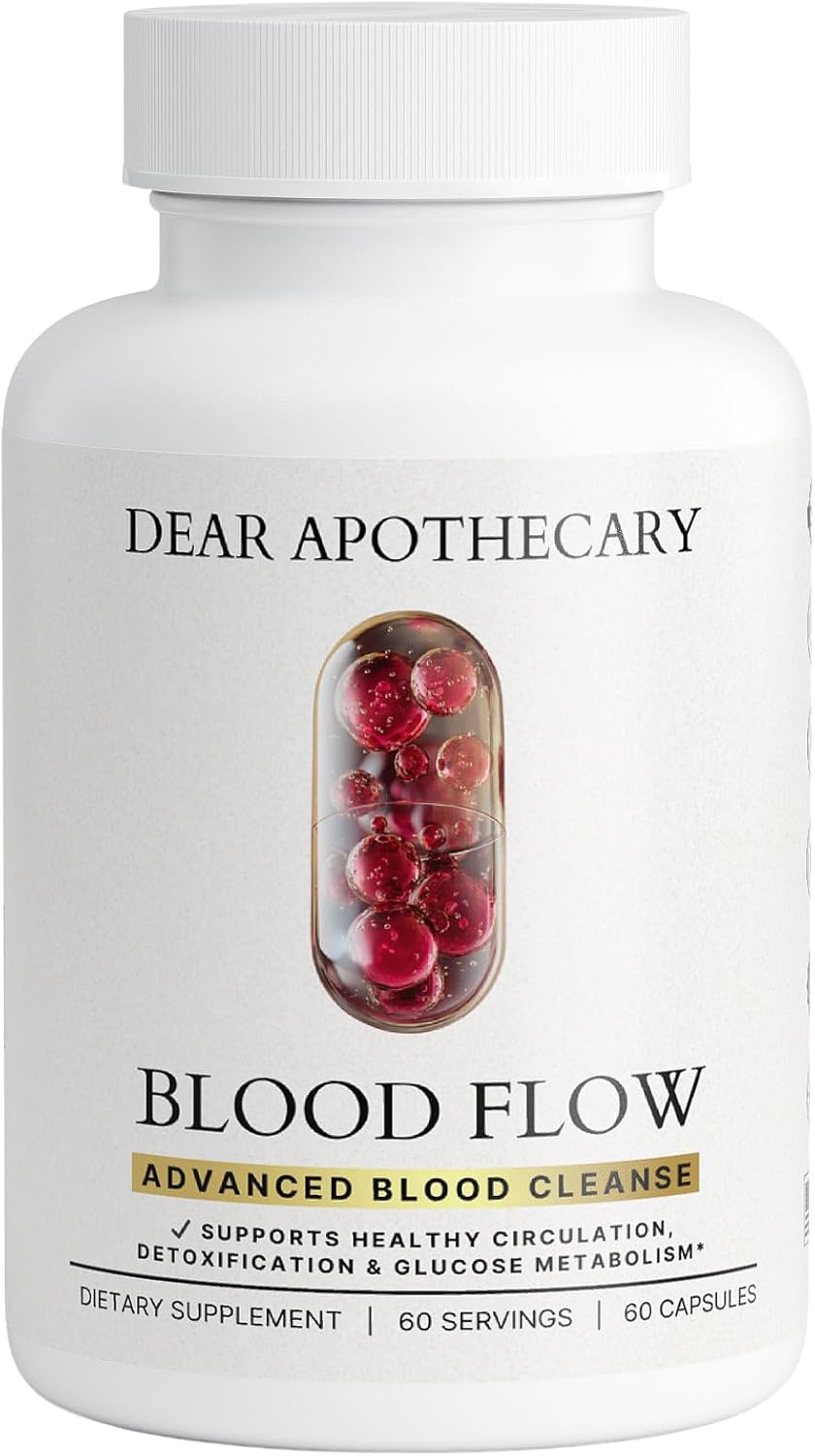 Blood Flow - Botanical Blend with Cayenne Pepper Capsules, Bitter Melon, Gymnema Leaf, Cinnamon Bark, Guggul Resin, Banaba, Vitamin C, Zinc, and Alpha Lipoic Acid - 60 Capsules Non-Gmo