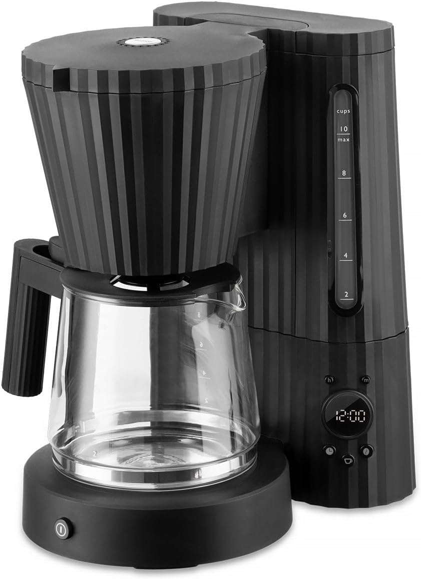 Alessi Plissé Drip Coffee Maker. Us Plug. Black