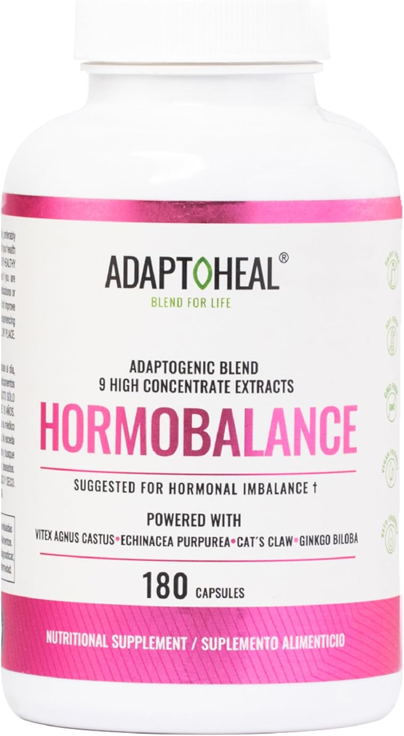 Hormone Balance for Women – Menopause & PMS Support Supplement – Adaptogens for Female Balance & Wellness – 180 Vegan Capsules