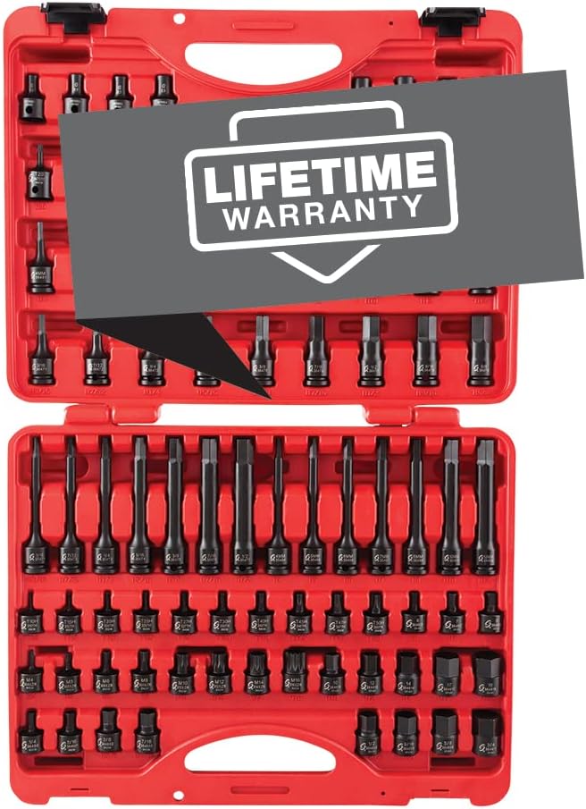 Sunex 3569 3/8" Dr. Master Hex Bit Impact Socket Set (84 Piece)