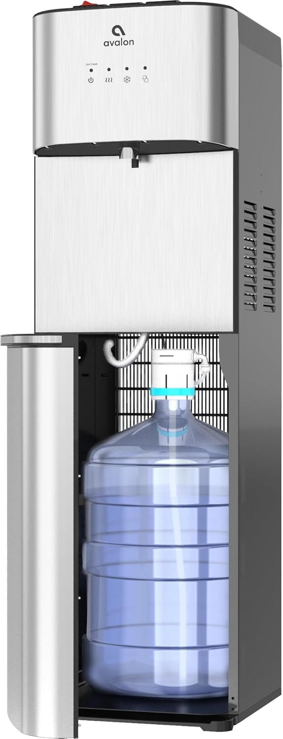 Avalon Limited Edition Self Cleaning Water Cooler Water Dispenser - 3 Temperature Settings - Hot, Cold & Room Water, Durable Stainless Steel Construction, Bottom Loading - UL Listed