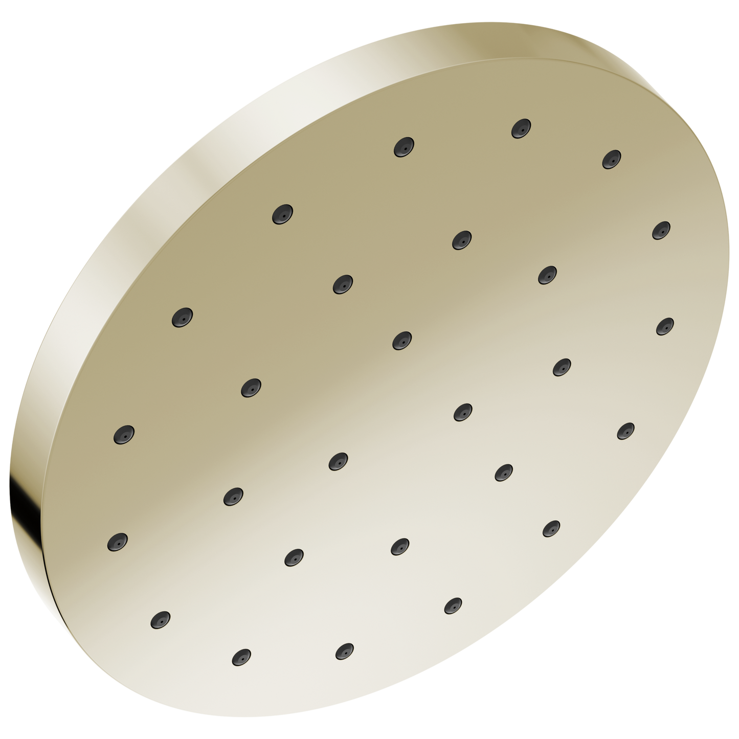 Delta Universal Showering Components 1.0 -Spray Lumicoat Polished Nickel 12-in Round Fixed High Pressure Shower Head 1.75 GPM