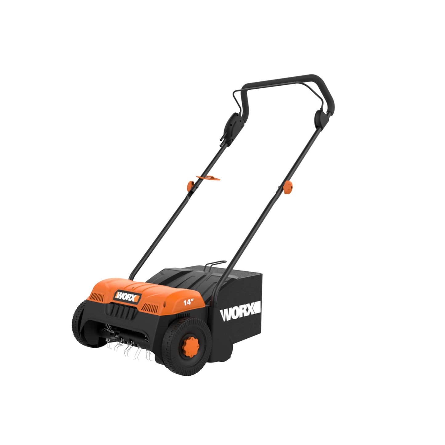 WORX 14 in. 12 Amp Corded Electric Cultivator/Dethatcher with Bag WG850