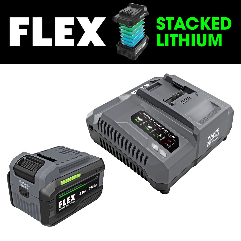 FLEX 24-V Lithium-ion Battery and Charger (6 Ah) FX0421-1H