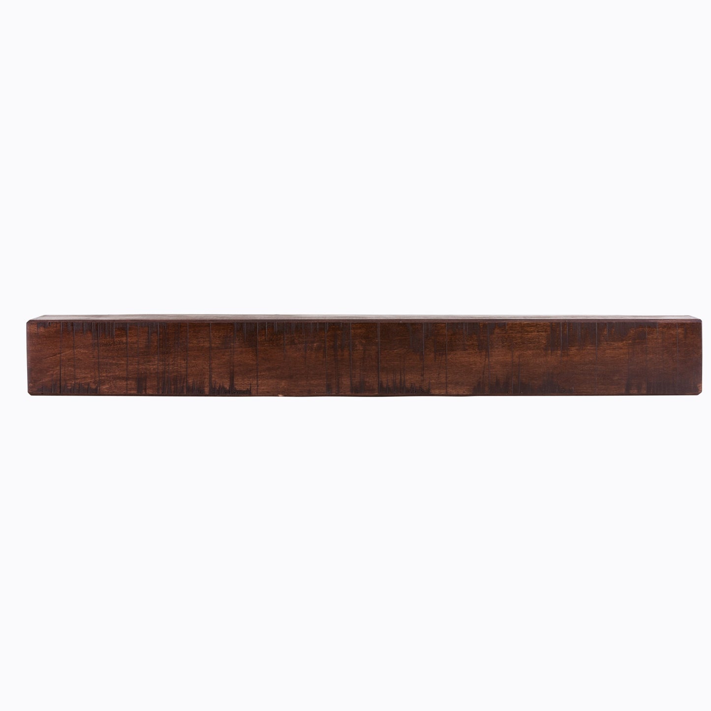 Dogberry 48-in W x 5.5-in H x 6.25-in D Mahogany Poplar Hollow Rustic Fireplace Mantel MRUST4862MHOGNONE