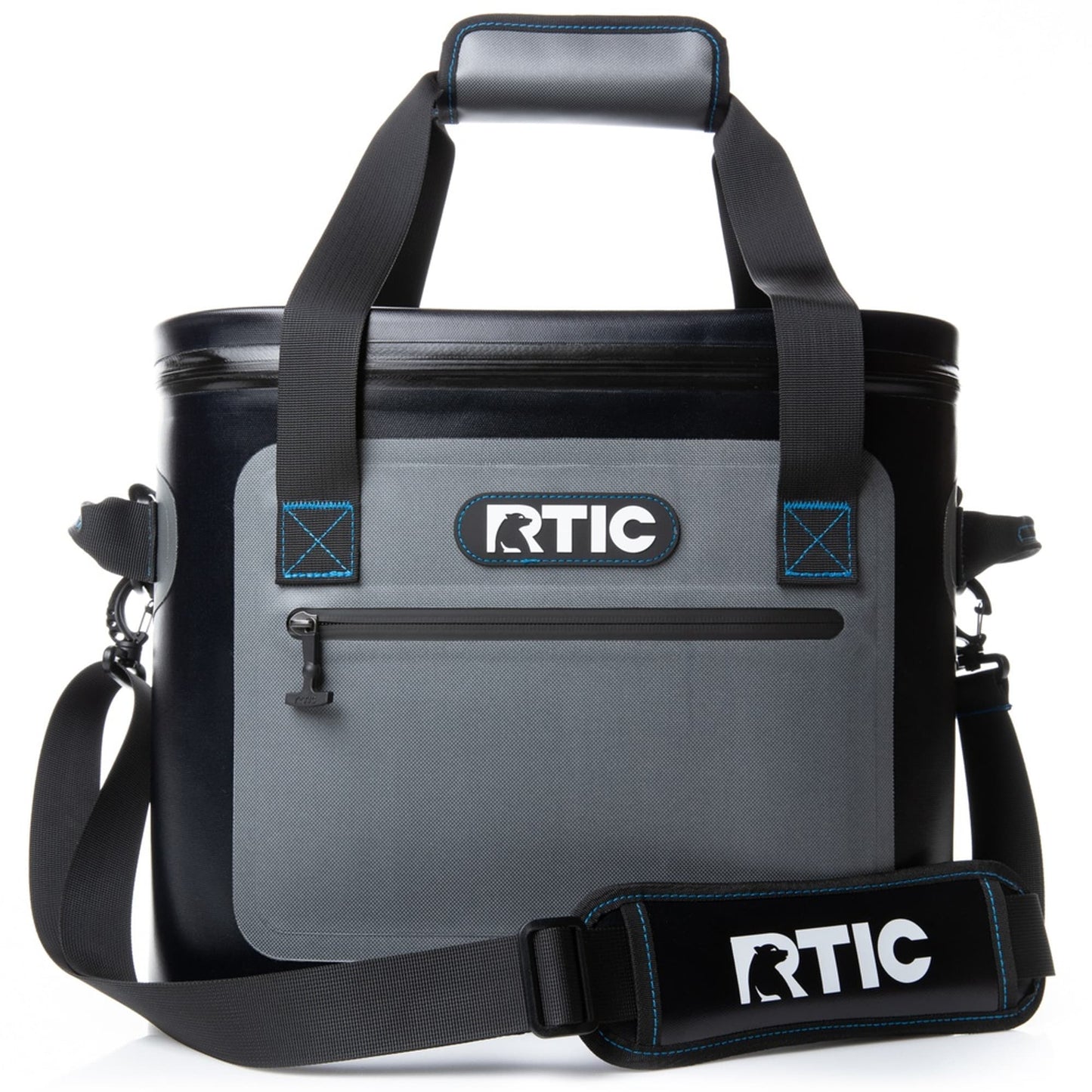 RTIC Outdoors Soft Pack Blue / Grey 30 Cans Insulated Personal Cooler 4992