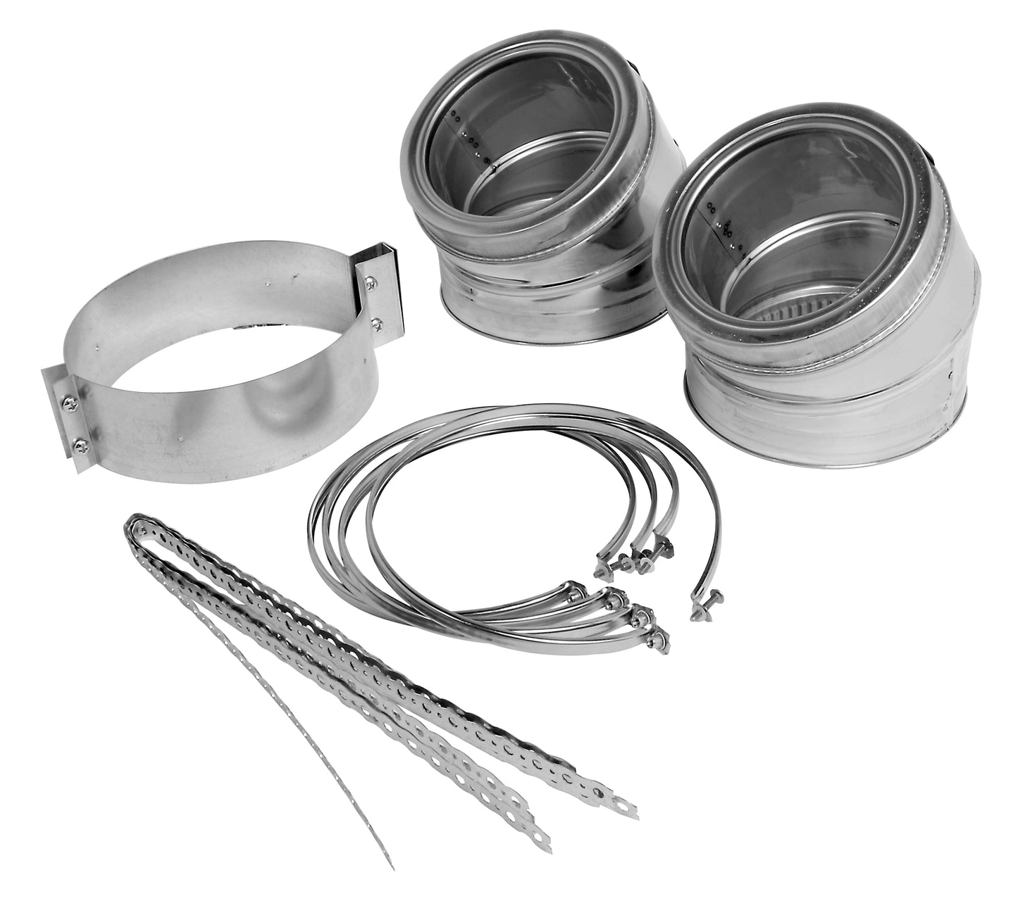 SuperVent 7-Piece Chimney Pipe Accessory Kit for Installation JSC6SE3K