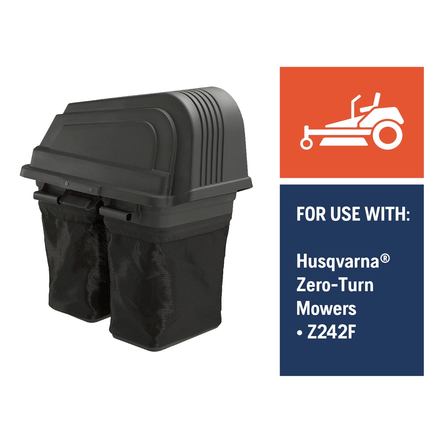 Husqvarna Z242F Series 2 Bagger for Zero turn mower (fabricated deck) 42 -in Deck Size