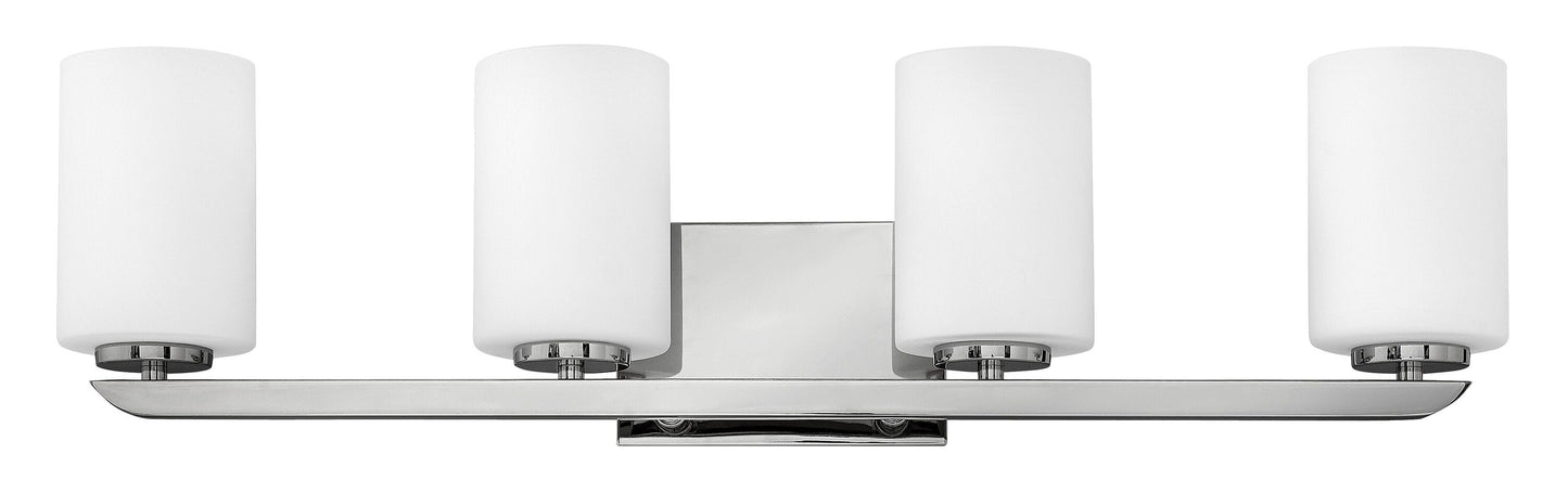 Hinkley Kyra 30-in 4 -Light Polished Nickel Transitional Vanity light