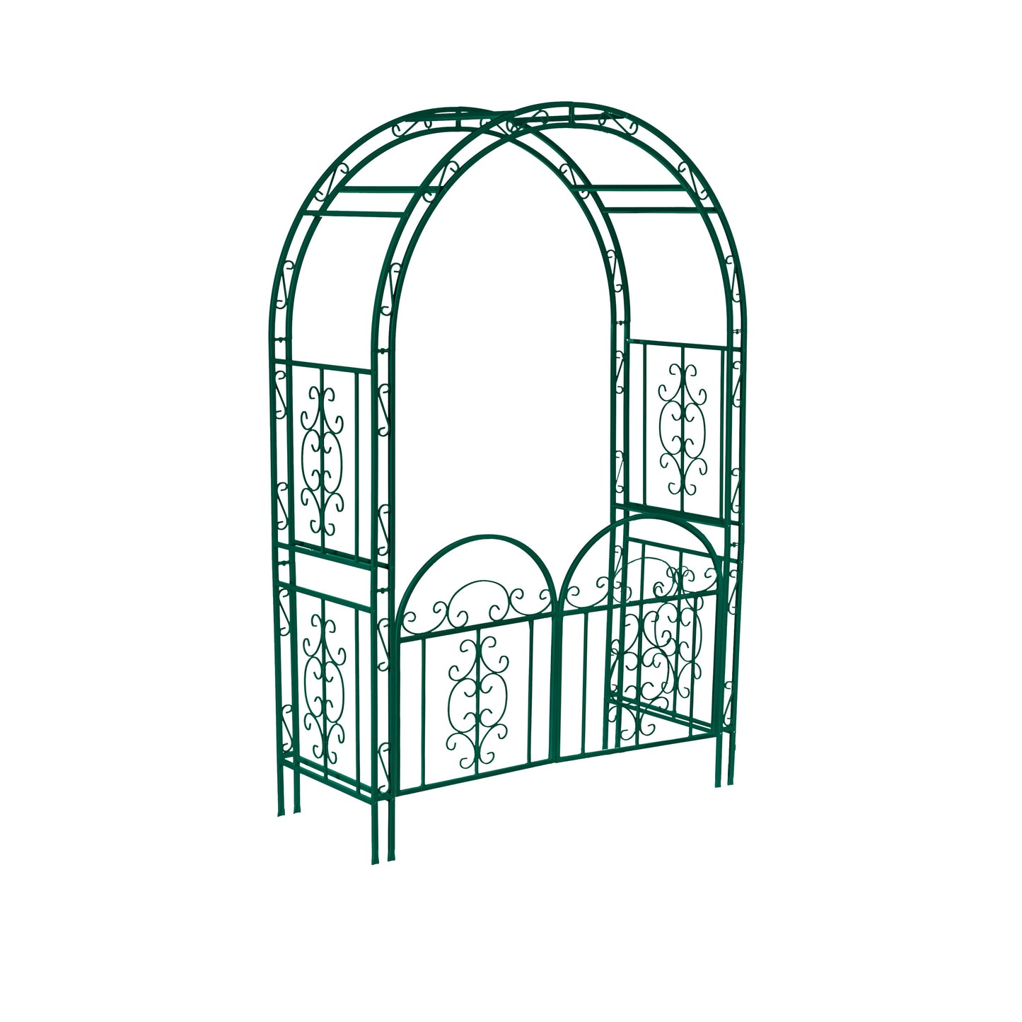 Evergreen 4.43-ft W x 7-ft H Forest Green Garden Arbor